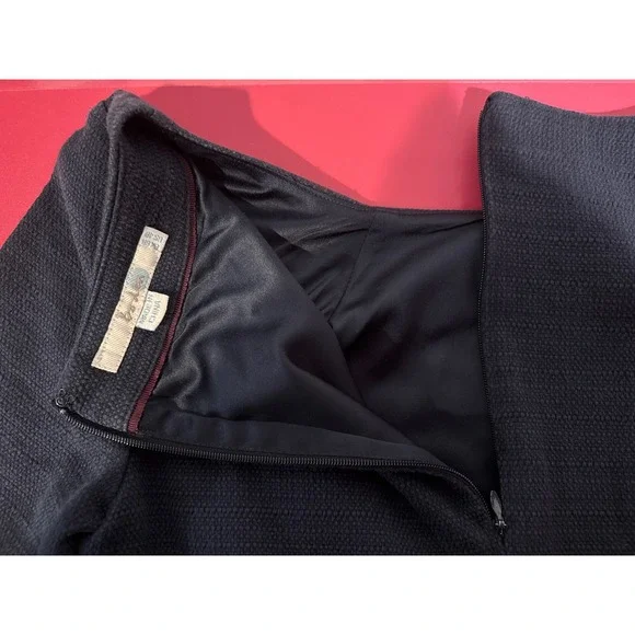 Boden Womens Navy Blue Textured Sheath Dress Sz 4 Excellent Office Tailored - Picture 9 of 9